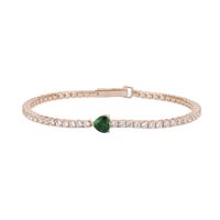 Bracciale Mabina Donna BRACCIALE TENNIS CUORE in Argento Zircone 533440-S - 533440-S